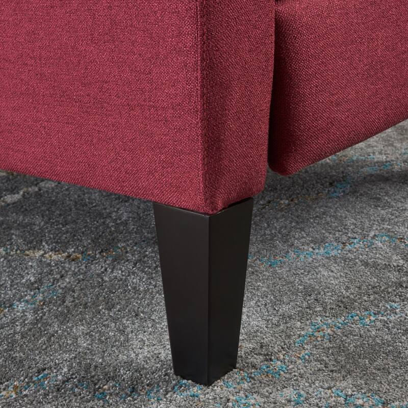 Contemporary Modern Recliner, Tufted Push-back Recliner