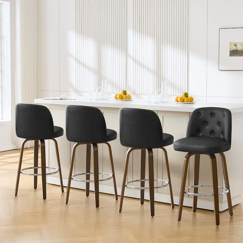 26"/29" Swivel Bar Stools/ Counter Stool with Bentwood Legs