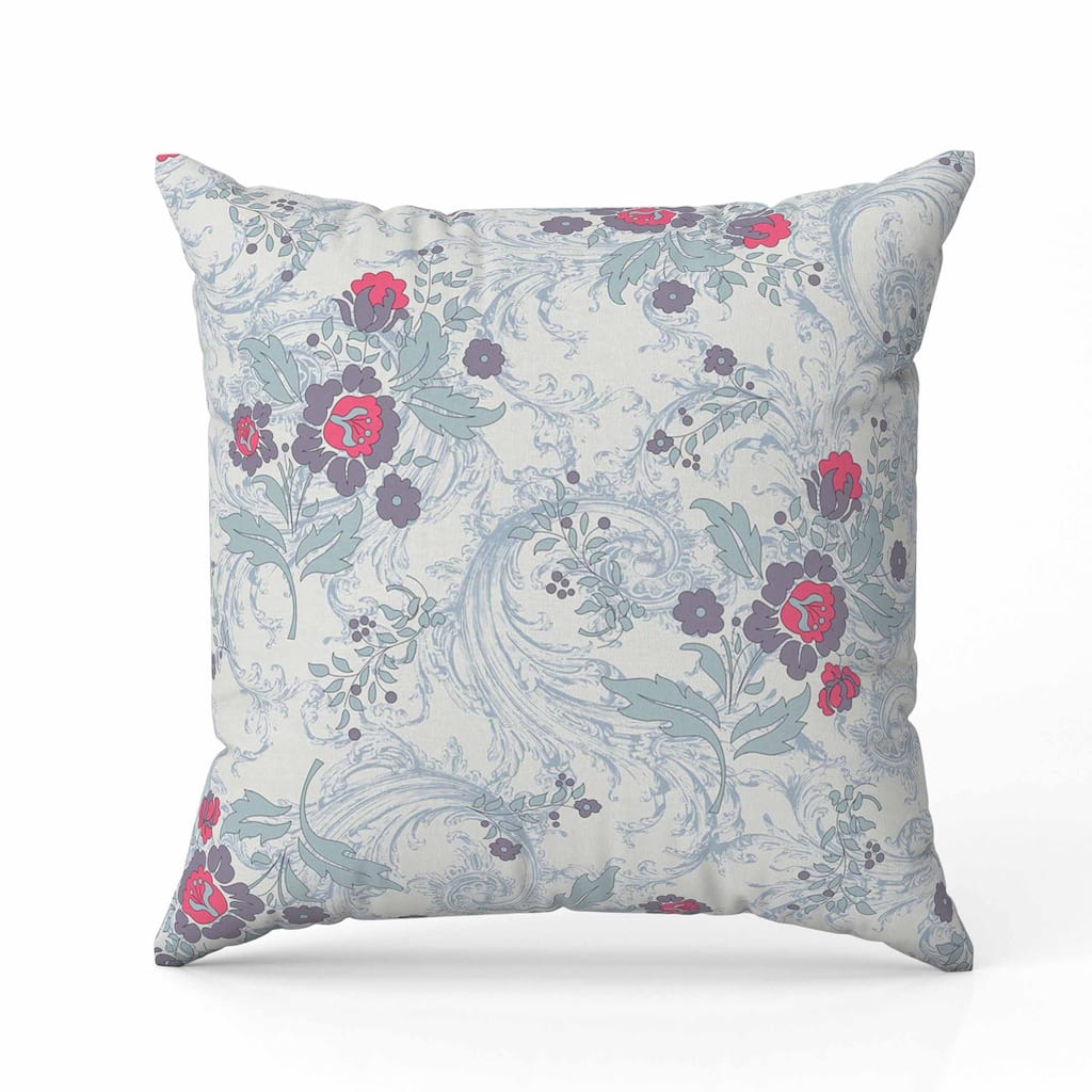 Meadow Strokes Indoor/Outdoor Reversible Throw Pillow Lime and Green