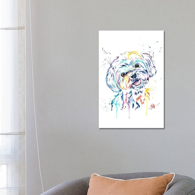 iCanvas "Havanese" by Lisa Whitehouse Canvas Print - 26x18x1.5