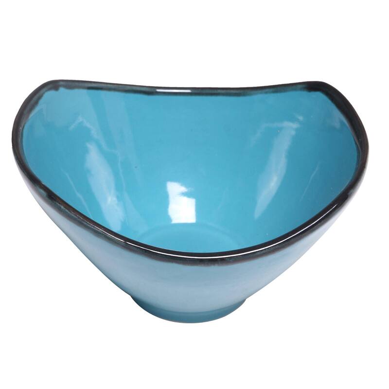 Handmade Blue Wave Ceramic bowl (Indonesia)