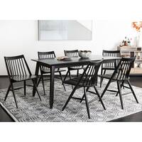 Shop Safavieh Dining 19 Inch Wren Black Spindle Dining Chair Set