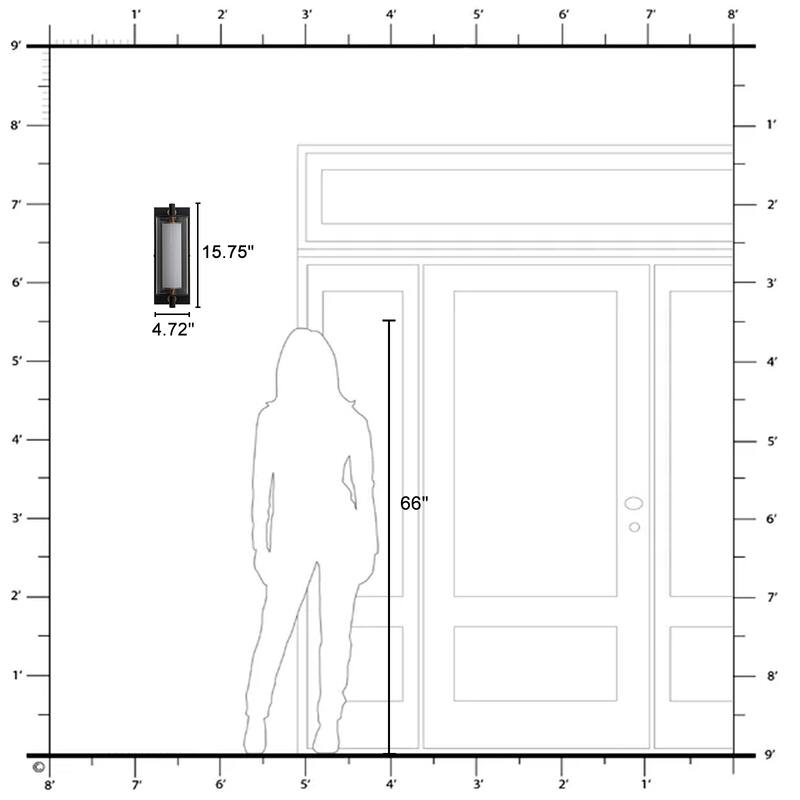 Double-Layer Cylindrical Clear Glass LED Wall Sconce Modern Industrial