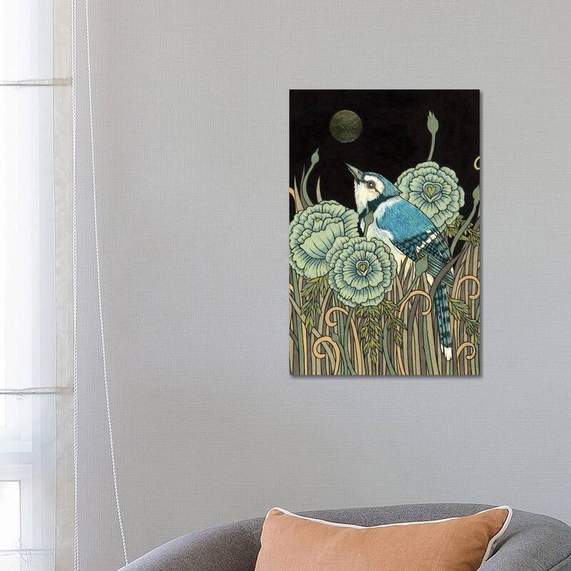 iCanvas "Blue Jay" by Anita Inverarity Canvas Print - 26x18x1.5