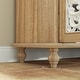 preview thumbnail 13 of 31, Rustic Carved Wood Sideboard Cabinet with Bonus Matching Wall Art Buffet Console Table