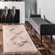 preview thumbnail 53 of 53, Nuloom Savannah Moroccan Tasseled Wool Area Rug 2'6" x 6' Runner - Pink