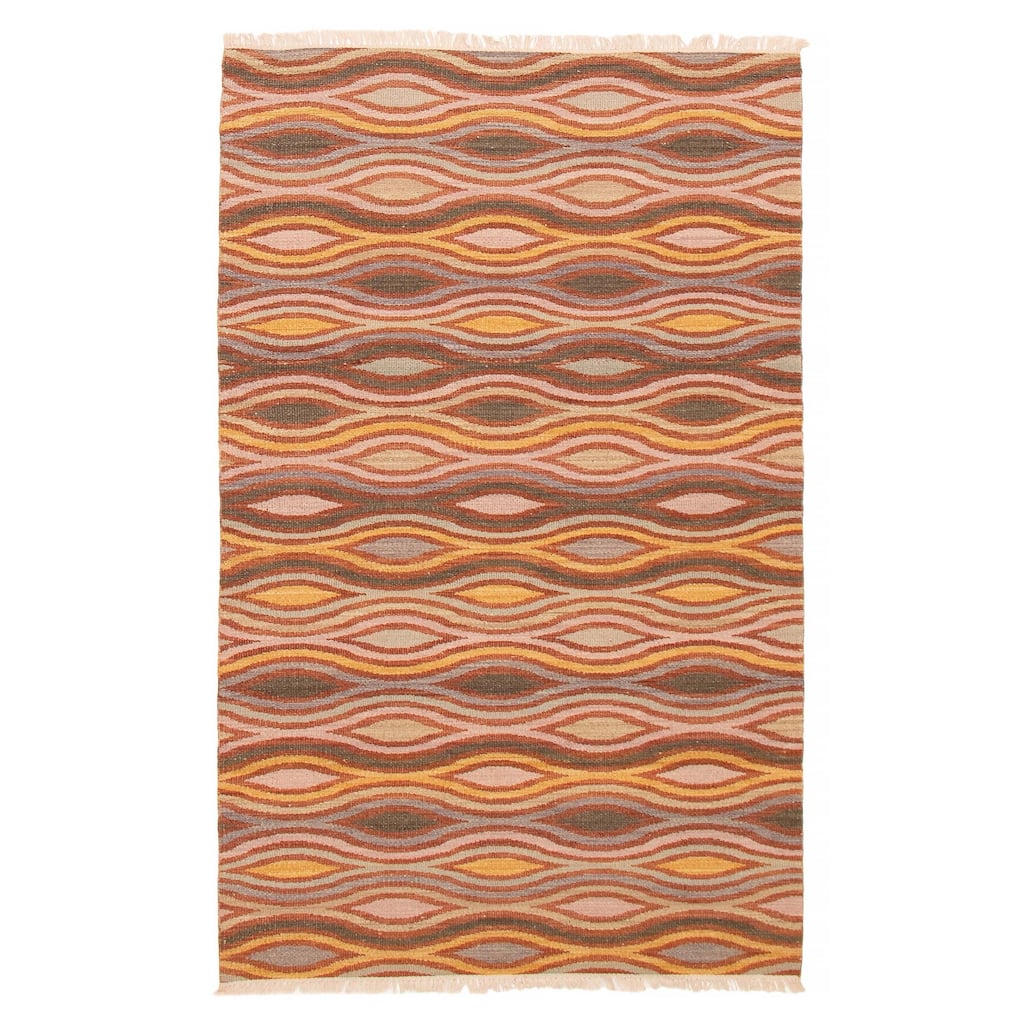 Ankara Brown Kilim 5'0" x 8'0" - 5'0 x 8'0