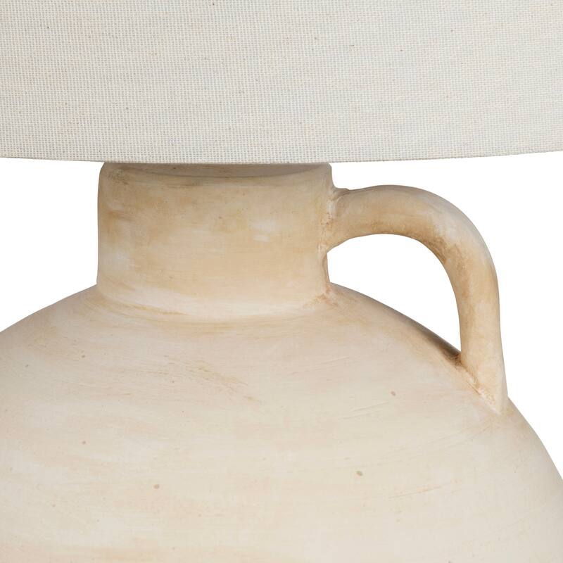 Cream Ceramic Table Lamp with Shade