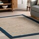 preview thumbnail 8 of 29, Nuloom Bronwyn Farmhouse Bordered Jute Blend Area Rug