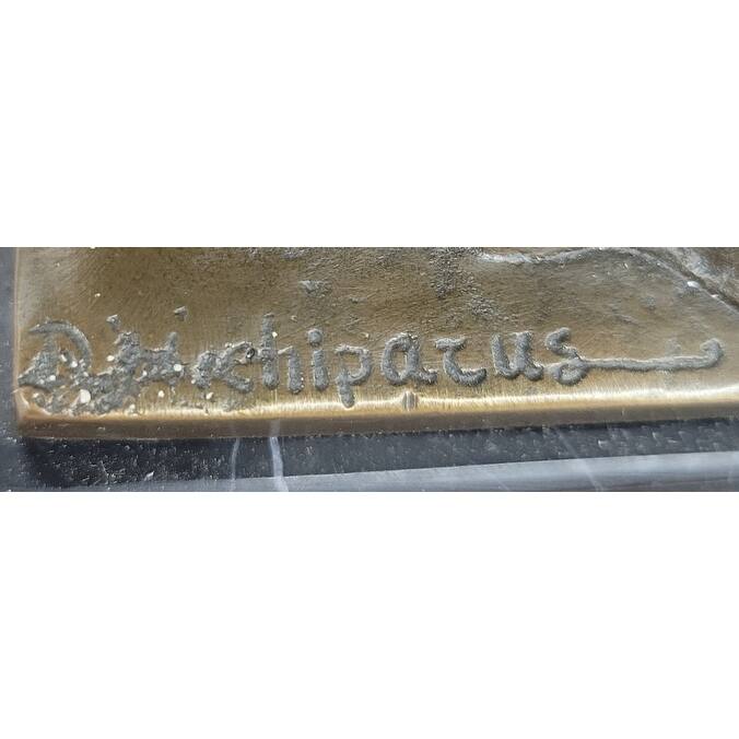 Art Deco Russian Dancer Bronze Statue Demetre Chiparus Sculpture Marble 14 Inches X 6 Inches