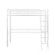 preview thumbnail 15 of 13, Metal Twin Size Loft Bed with Angled Ladder