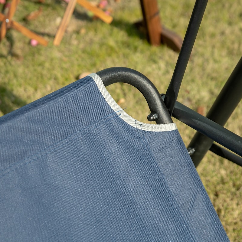 Outsunny 3-person Comfortable Porch Swing with Adjustable Tilt Canopy
