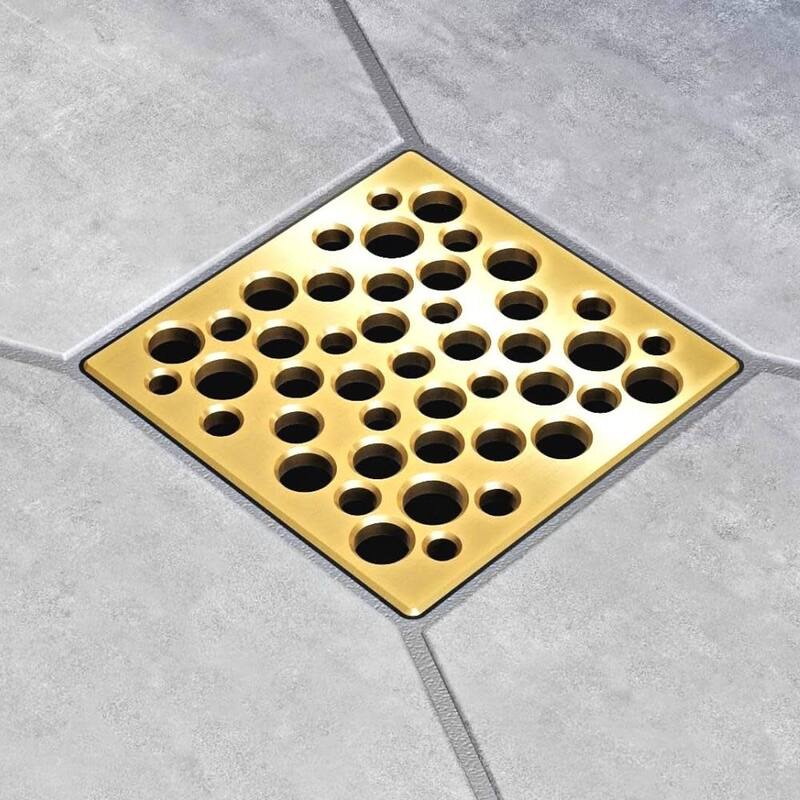 Ebbe America E4812-BG BUBBLES - Brushed Gold - Unique Drain Cover - Brushed Gold