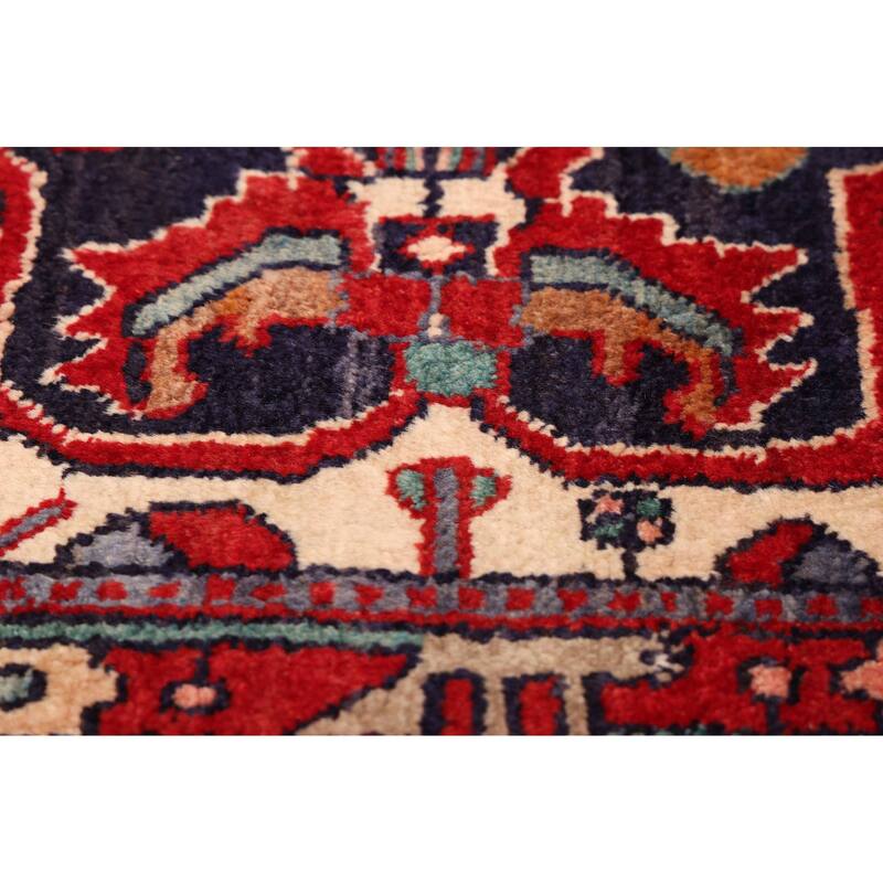 ECARPETGALLERY Hand-knotted Anatolian Vintage Dark Navy Wool Rug - 5'3 x 9'8