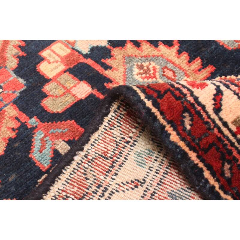 ECARPETGALLERY Hand-knotted Anadol Dark Navy Wool Rug - 2'9 x 10'1