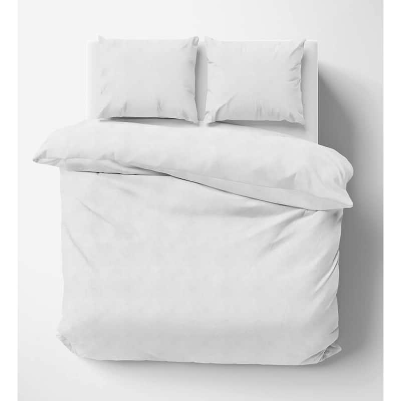 Pointehaven Flannel 180 GSM Brushed Soft Cotton Oversized Solid Duvet Sets
