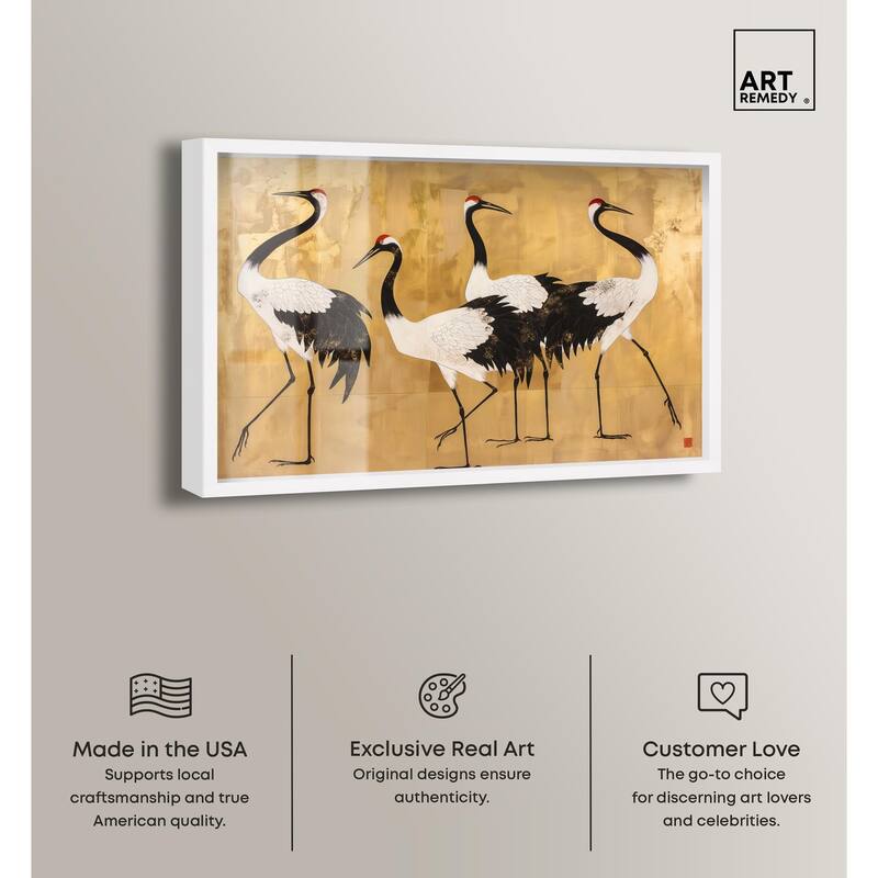 Birds of Gold Shadowbox by Art Remedy