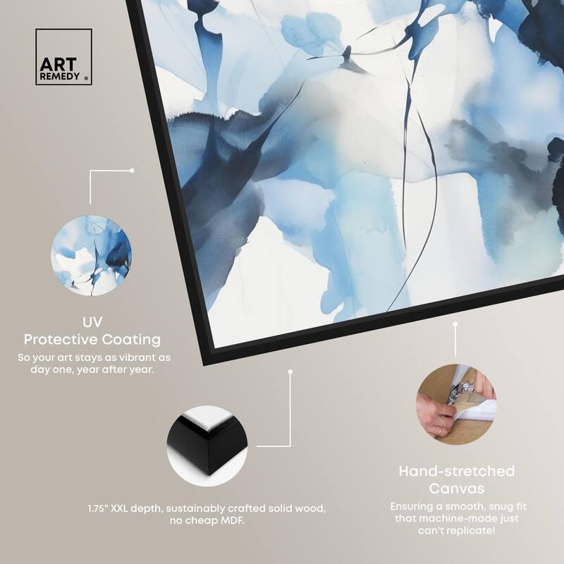 Fleur Bleue II Canvas by Art Remedy