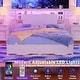 preview thumbnail 33 of 82, Headboards with Storage Shelves, Head Board with Power Outlet and LED Light for Bed Frame