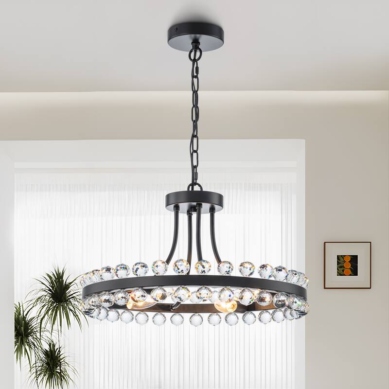 Starsky 4/9-Light Candle Style Wagon Wheel Chandelier