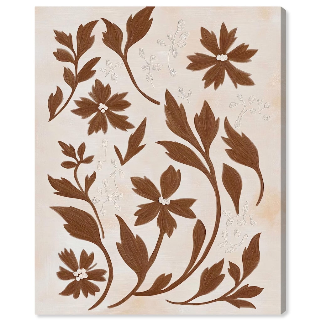 Sepia Sepal II Canvas by Art Remedy, Gallery Wrapped