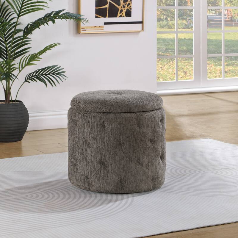 Erindale Round Storage Ottoman