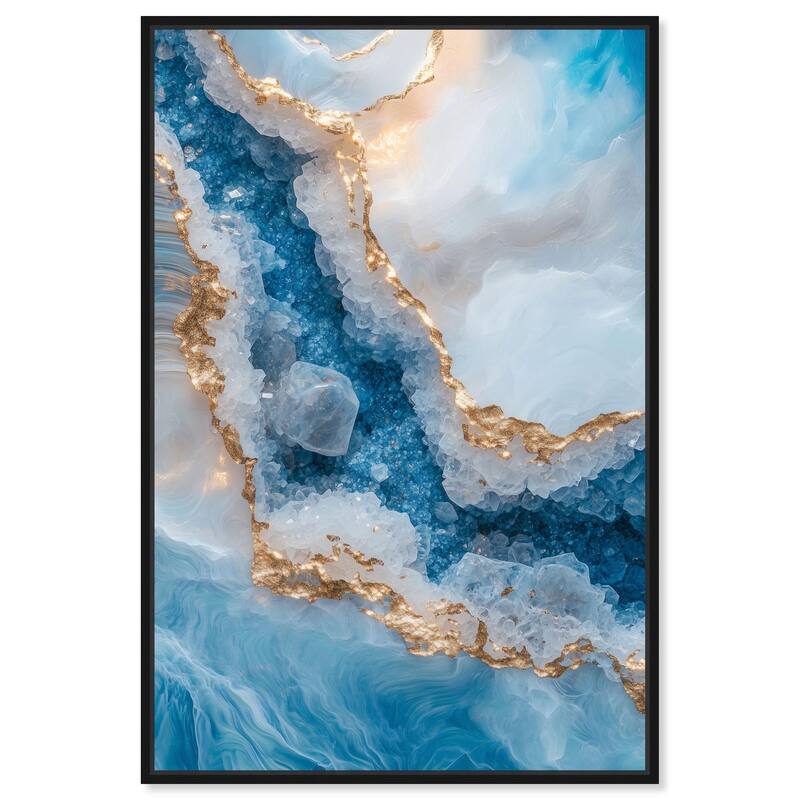 Molten Topaz I Canvas by Art Remedy - Black - 24" x 36"