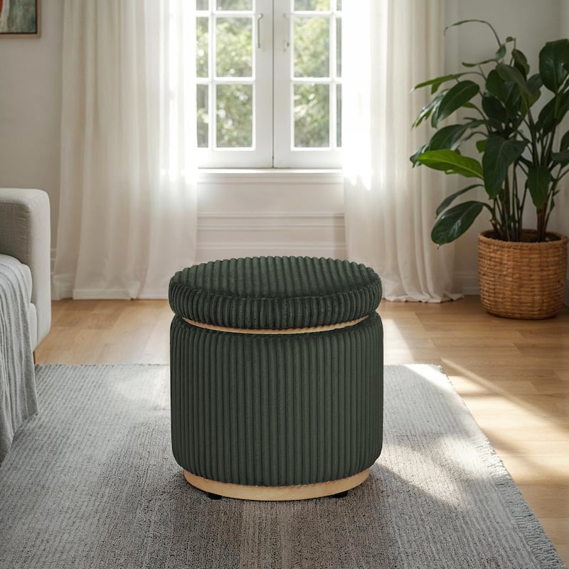 Rue Sherpa/Corduroy Storage Ottoman