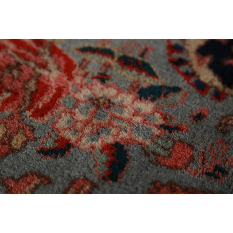 Hand Knotted Oriental 100% Wool Carpet Traditional All-Over Navy Blue & Blues Bidjar Area Rug - 12' 8'' X 9' 9''