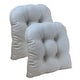 preview thumbnail 68 of 66, Klear Vu Gripper Tyson Dining Chair Cushion Set Set of 2 - Grey