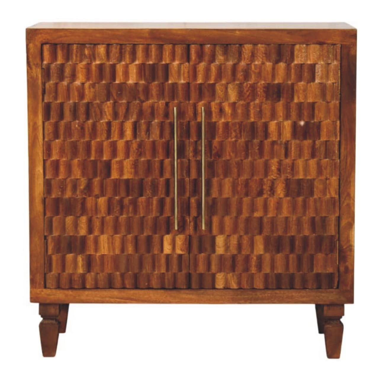 Artisan Furniture Solid Wood Cadiz Carved Cabinet, Brown