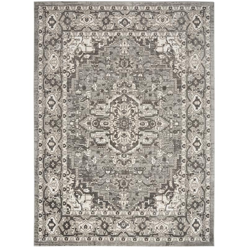 Nourison Quarry Indoor only Persian Area Rug. - 7' 10" x 9' 10" - Grey