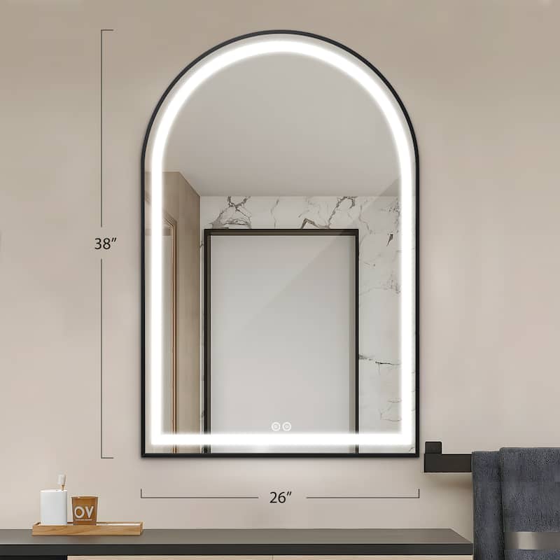 Arch LED Anti-Fog Wall Mirror Bathroom Mirror Vanity Mirror