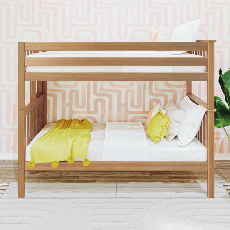 Max and Lily Twin over Twin Bunk Bed with Ladder on End