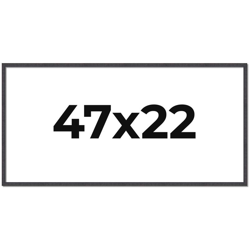 47x22 Frame Brown Picture Frame - Complete Modern Photo Frame Includes