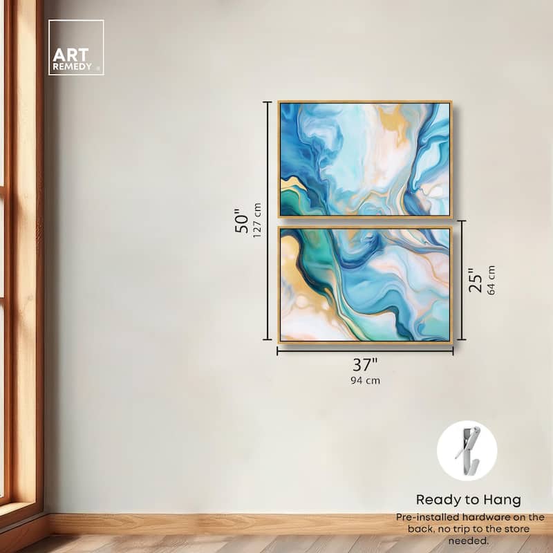 Visions Pastel II Canvas Set of 2 by Art Remedy