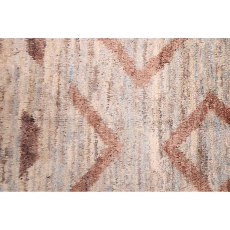 ECARPETGALLERY Hand-knotted Pak Finest Marrakesh Light Grey Wool Rug - 9'2 x 12'2