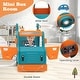preview thumbnail 6 of 6, 5-in-1 Kids Slide and Swing Set with Mini Bus and Basketball Hoop - 81 x 59 x 37 inch (L x W x H)