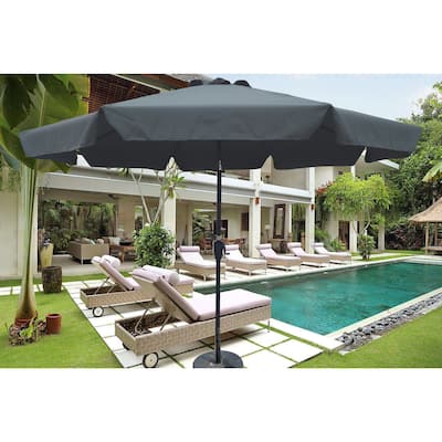 Outdoor Patio Umbrella with Flap