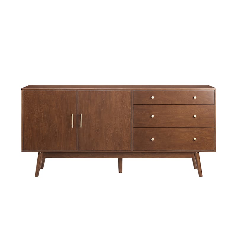 Mid-Century Modern Minimalist 2-Door Sideboard - Walnut