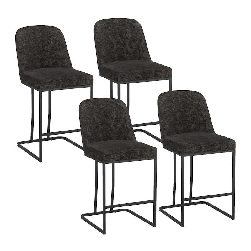 Modern Fabric 26" Counter Stool, Set of 4