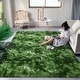 preview thumbnail 38 of 130, Modern Indoor Area Rug Tie-Dyed Carpet for Living Room Bedroom Nursery 5'x8' - Tie-dye leaf green - Rectangle