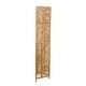preview thumbnail 3 of 6, Brown Wood Contemporary Room Divider Screen 71 x 52 x 1 - 52 x 1 x 71