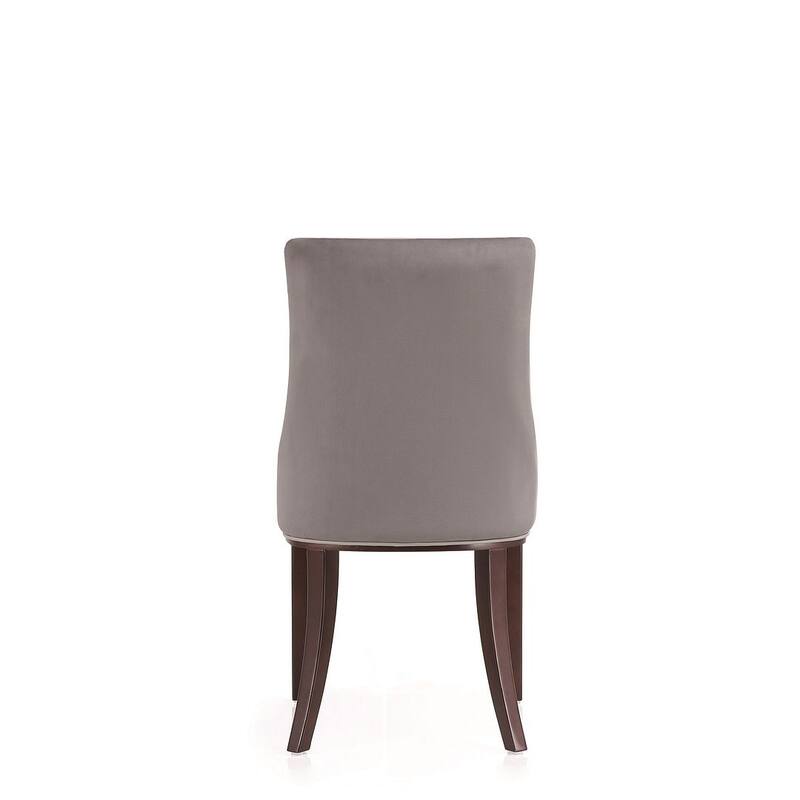 Manhattan Comfort Shubert Modern Faux Leather and Velvet Dining Chair