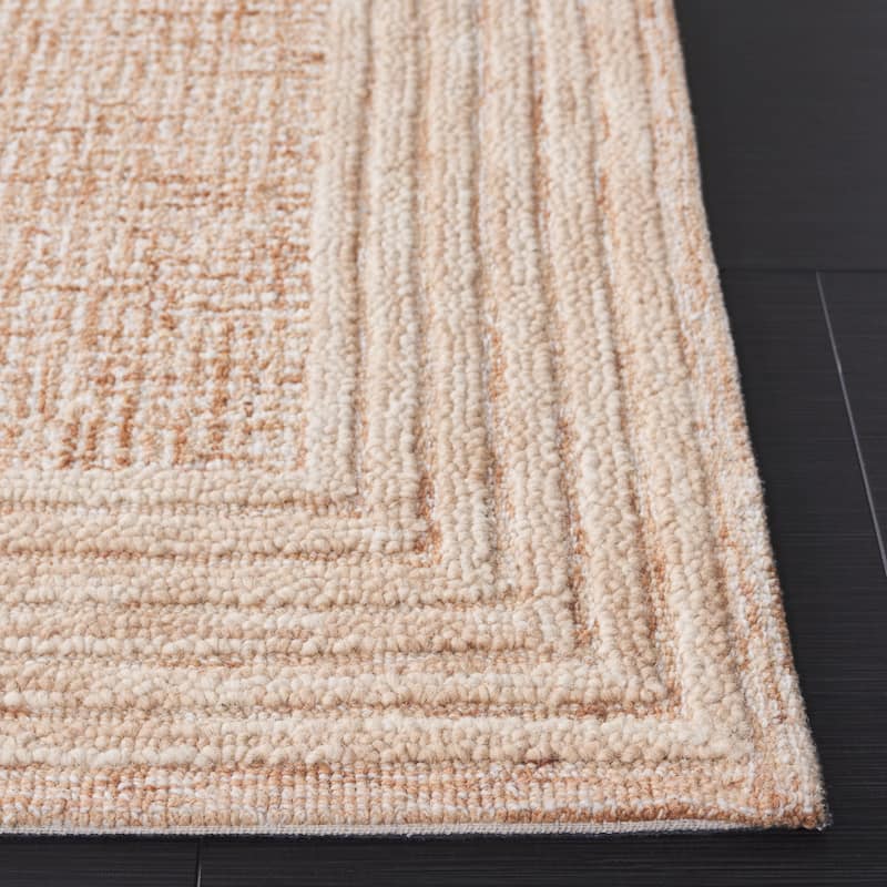 SAFAVIEH Handmade Ebony Dorith Border Wool Rug