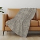 preview thumbnail 13 of 28, Premium Machine Washable ASB74 Modern Links Sherpa Throw Blanket Mocha - 4'2" x 5'10"