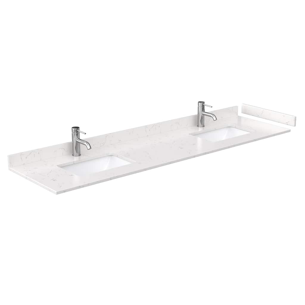 Wyndham Collection 80" Double Vanity Top with Undermount Rectangular