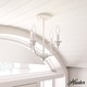 preview thumbnail 1 of 6, Hunter Southcrest 4 Light Flush Mount Ceiling Light - Entry, Bathroom, Hallway - Candle, Farmhouse, Transitional Distressed White