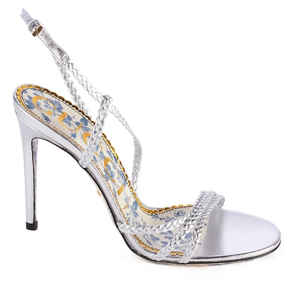 silver gucci sandals