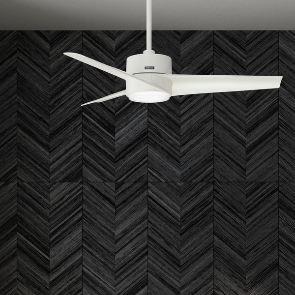 slide 2 of 24, Hunter 54" Havoc WeatherMax Outdoor Ceiling Fan with LED Light Kit and Wall Control Fresh White